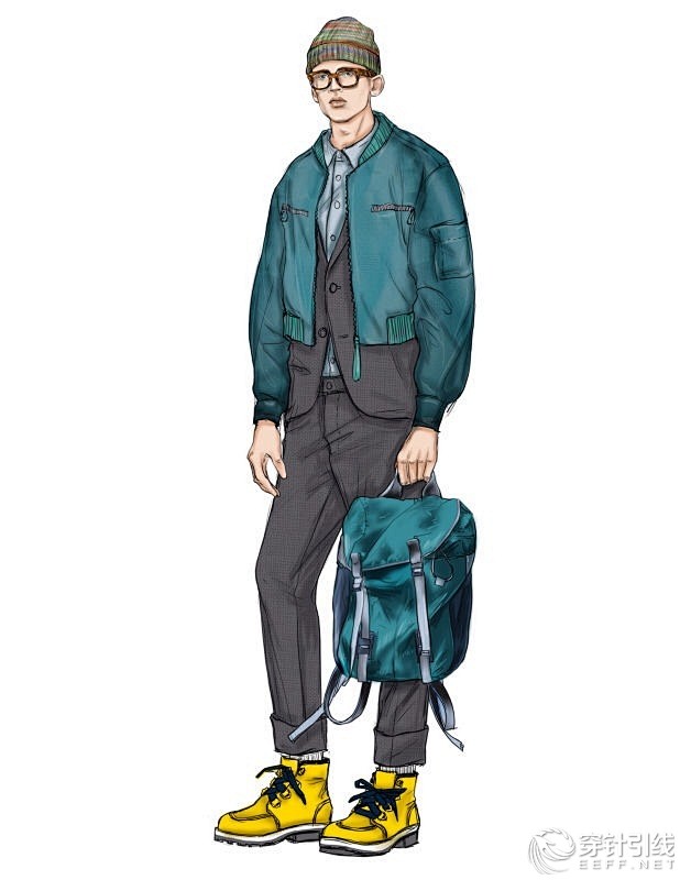 电脑效果图 - 服装画/服装设计手稿 -...