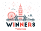 Winners of the UK Sticker Design Playoff
