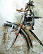 1000_conceptsArt by Manzoor Hussain Mangi . . . #artists #artoninstagram #artistoninstagram #cycle #oilpainting #lamp #lantern #tyre #rustic #Watercolors #watercolorpainting #painting #spokes #1000concepts