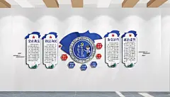 依法治国执法为民文化墙主题
