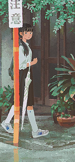 不甜鸭鸭采集到插画