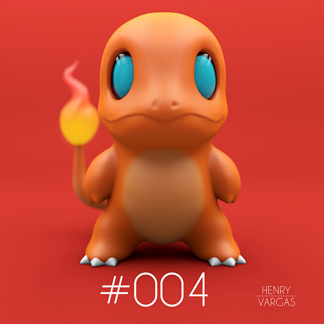 Charmander #004, Hen...