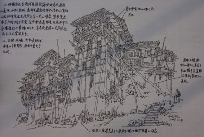 【建筑画】夏克梁钢笔建筑·写生与解析