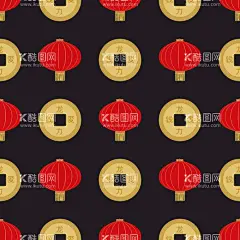 节日海报背景  - 源文件下载【酷图网】中秋,国庆,春节,新春,灯笼,铜钱,背景,节日背景,节日素材,传统节日,