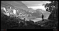 Uncharted 4 - B&W Sketches, Eytan Zana : A big chunk of the exploration sketches done for Uncharted 4.