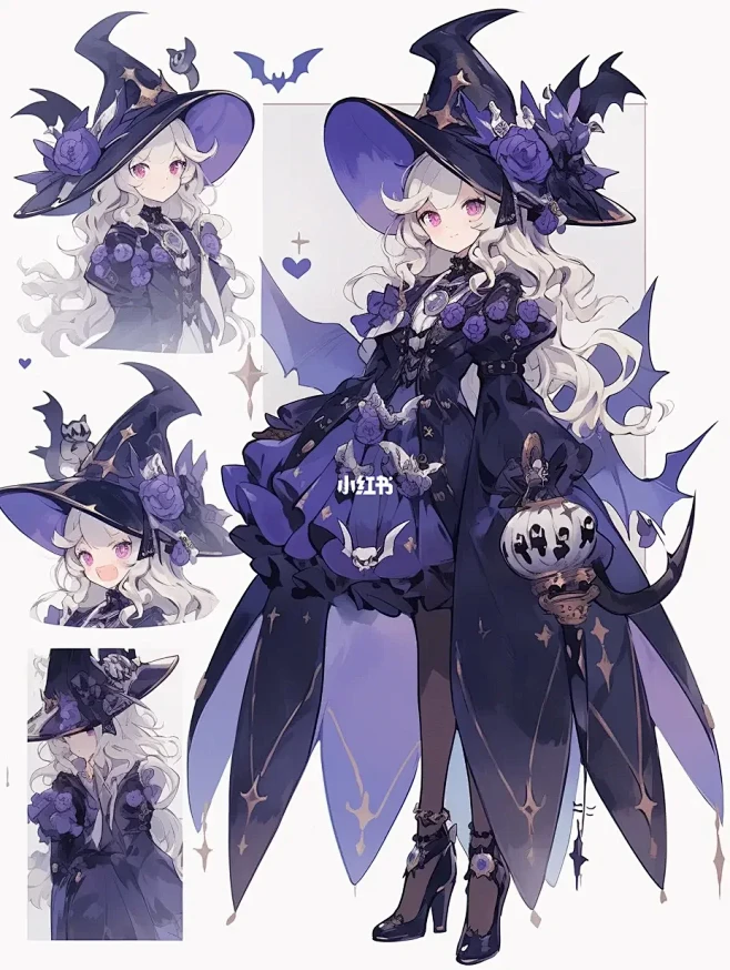 魔法系列IMidjourney-魔女-Al角色设计-花瓣网