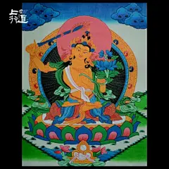 上行道绿度母手绘唐卡画像尼泊尔唐卡手工矿物颜料画芯装饰挂画-淘宝网