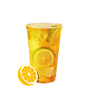 奶茶果汁免抠png素材