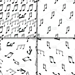 音符,四方连续纹样,白色,音乐,图像,壁纸,矢量,式样,背景幕,布置