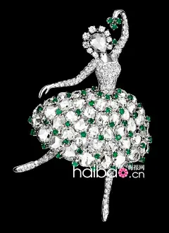 【图】优雅芭蕾舞伶！2013日内瓦钟表展梵克雅宝腕表精品赏 (02) ：Lady Arpels Ballerine Enchantee_第9页_梵克雅宝腕表_海报时尚@北坤人素材