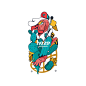 Haze CO : Ilustraciones y diseños para la marca haze skateboards en COL