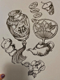 黑白装饰画NO.4零基础单体·中国元素 : A4打印纸·针管笔·小楷笔 高考设计考研黑白装饰画元素积累起来吧！