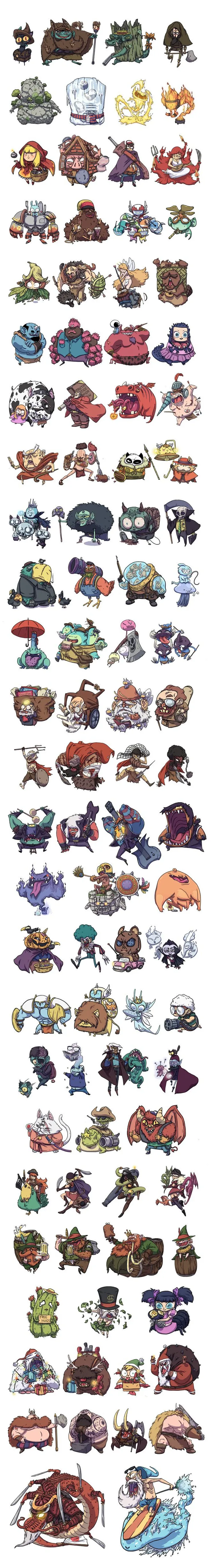 Character designs compilation by BattlePeach on DeviantArt: Character ...