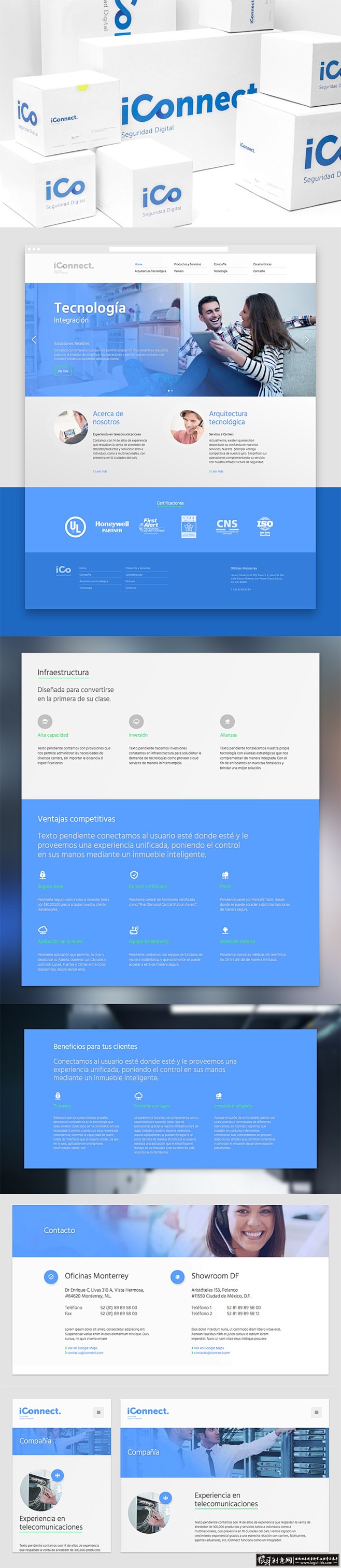 UI/APP/酷站 简约包装设计 时尚网...