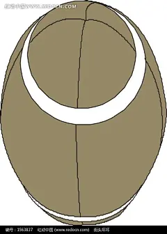 手绘棕色的橄榄球插画|卡通画|生活百科|矢量素材|手绘|体育用品|生活百科家居生活|生活百科生活|家居生活百科家居生活|生活背景食品生活百科