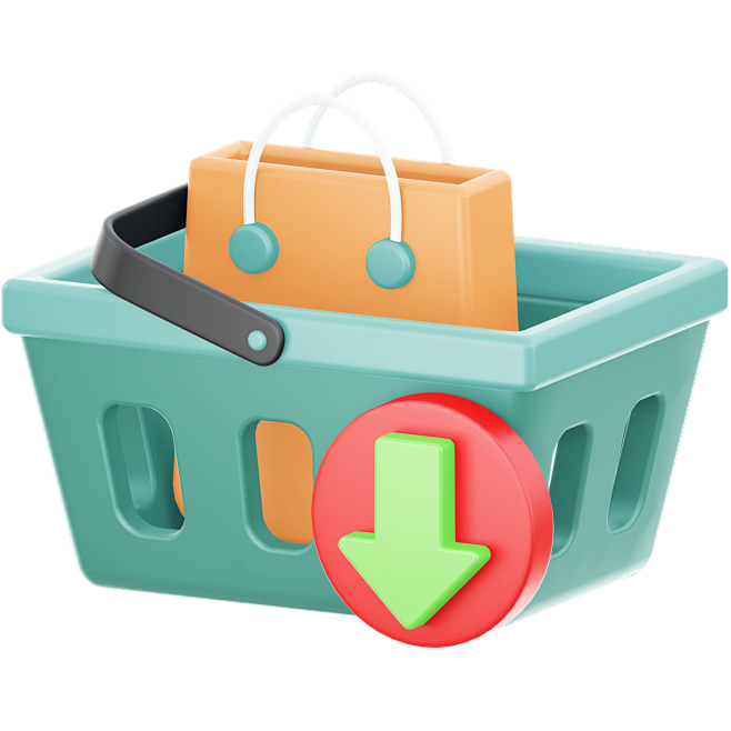 basket for groceries...