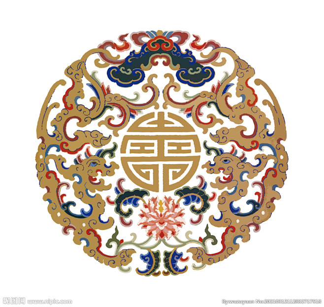 传统刺绣龙图案