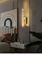 轻奢水晶壁灯后现代创意长条客厅背景墙灯简约设计感卧室床头壁灯-tmall.com天猫