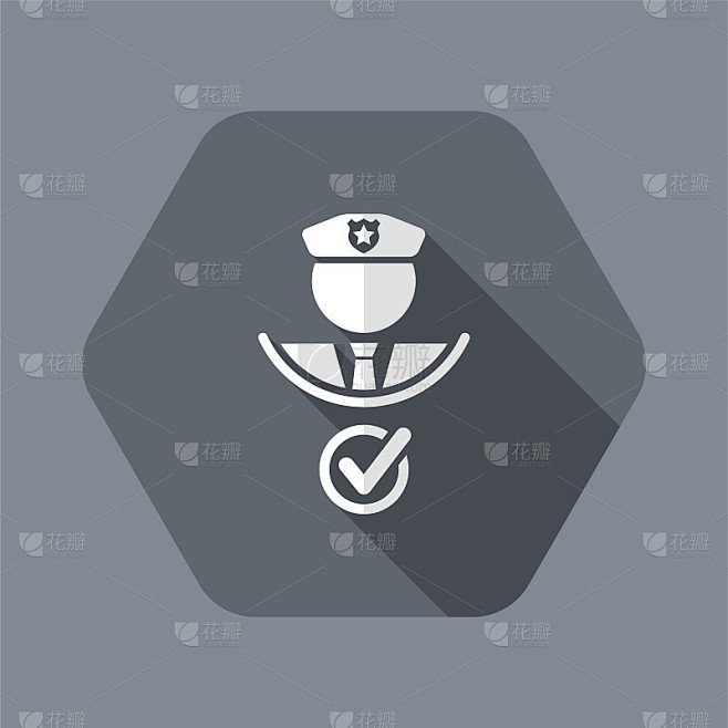 稳定的警察和安全服务-矢量网络图标