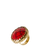 River Island 红色圆形石镶嵌戒指