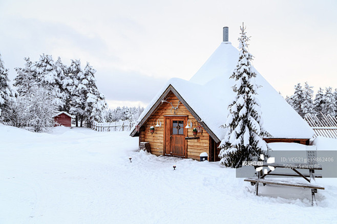 雪景小屋雪屋