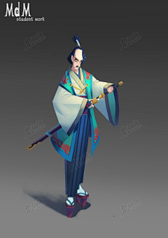 不想再玩gal了采集到武士