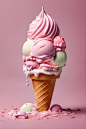 AI数字艺术冷饮雪糕冰淇淋摄影图-众图网