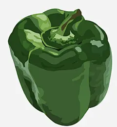 青菜椒免抠素材_新图网 https://ixintu.com 手绘青菜椒 青椒矢量图 青菜椒 青菜椒免费png下载
