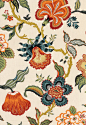Hot House Flowers fabric, in Spark traditional upholstery fabric