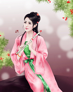 大鱼xz采集到白依依插画