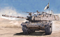 flag, art, tank, The IDF, Israel Main Battle Tank, Magach 6B GAL