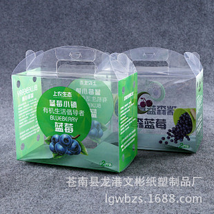 厂家专业定制透明水果包装盒 蓝莓PVC塑...