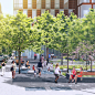 Jay Street Plaza - SCAPE : Jay Street Plaza is part of a new mixed-use complex in Downtown Brooklyn that creates a pedestrian- and bicycle-friendly street with new community amenities. The inviting street edges provide ample opportunities for social or so