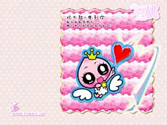 公主桃【壁纸3张】活力宝贝+小气球+键盘上的公主