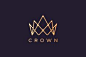 其中包括图片：Crown Logo With Luxury And Modern Style