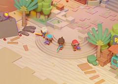 茜茜大可爱采集到【Cemera 4D】Low poly