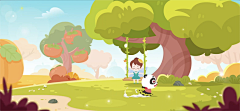 pinkid_line采集到儿童扁平
