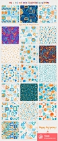 psefan.com-Catch-the-Wave-Seamless-Patterns  - PS饭团网