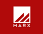 Marx机构标志 M字母 正方形 红色 简约 几何体 商标设计  图标 图形 标志 logo 国外 外国 国内 品牌 设计 创意 欣赏
