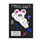 2020 Healthy Mouse - 그래픽 디자인, 일러스트레이션 :  2020 Healthy Mouse(A6/리소인쇄) - 1. 손목 건강을 지켜주는 건강한 마우스손목 보호대는 이제 안녕! 다가오는 2020년,잦은 마우스질로 인해 지친 손목을 지켜줄 건강한 마우스 2. 세상에서 제일 건강해 보이는 쥐뭐니 뭐니 해도 건강이 제일! 2020년에는세상에서 제일 건강해 보이는 쥐의 기운을 받아 건강한 한 해 보내세요