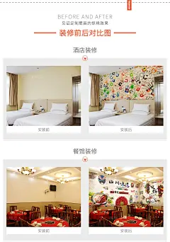 DIY定制服装店墙纸火锅店壁画饭店餐厅背景墙布壁纸订做来图定做-tmall.com天猫
