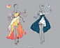 插画艺术家 rika-dono 笔下的服装设计，配色值得借鉴学习！#绘画学习#  ​​​​
