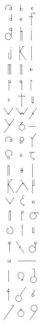 通过ODYSSEAS GP设计|  <a class="pintag" href="/explore/alphabet/" title="#alphabet探索Pinterest"> #alphabet </A> <一类=“pintag的”href =“/探索/印刷/”称号=“ #typography探索Pinterest的“>#排版</A> Futuracha字体我喜欢在字母的线条如何伸出。