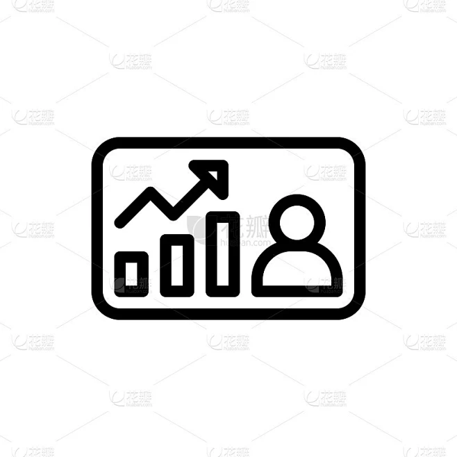 CV矢量图标轮廓插图。素材-花瓣网