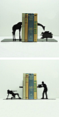 Awesome Bookends by Knob Creek Metal Arts: 