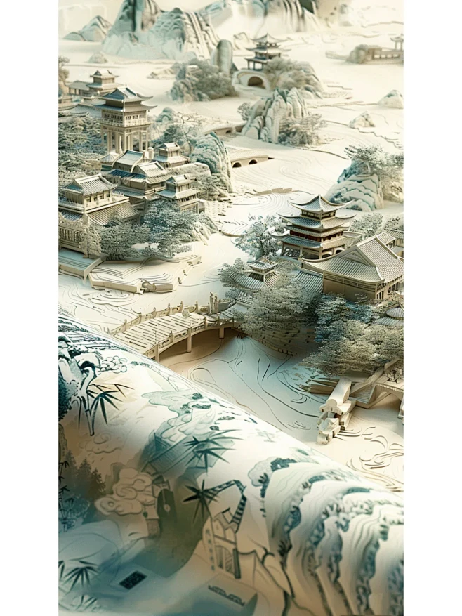 MJ壁纸/古风立体画卷（带咒语） - 小...