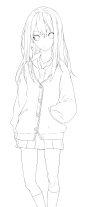 <a class="text-meta meta-mention" href="/gr9i3ikqu7/">@冒险家的旅程か★</a><br/>#线稿#漫画卡通人物绘画 平面 灵感 素材 二次元