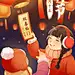 元宵节祝福人物手绘手机海报