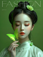 新中式·绿蝶 - 小红书