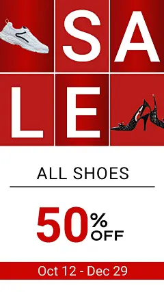 Men's Sports Shoes and Women's High Heels Fashion Sale Promo Ecommerce Story